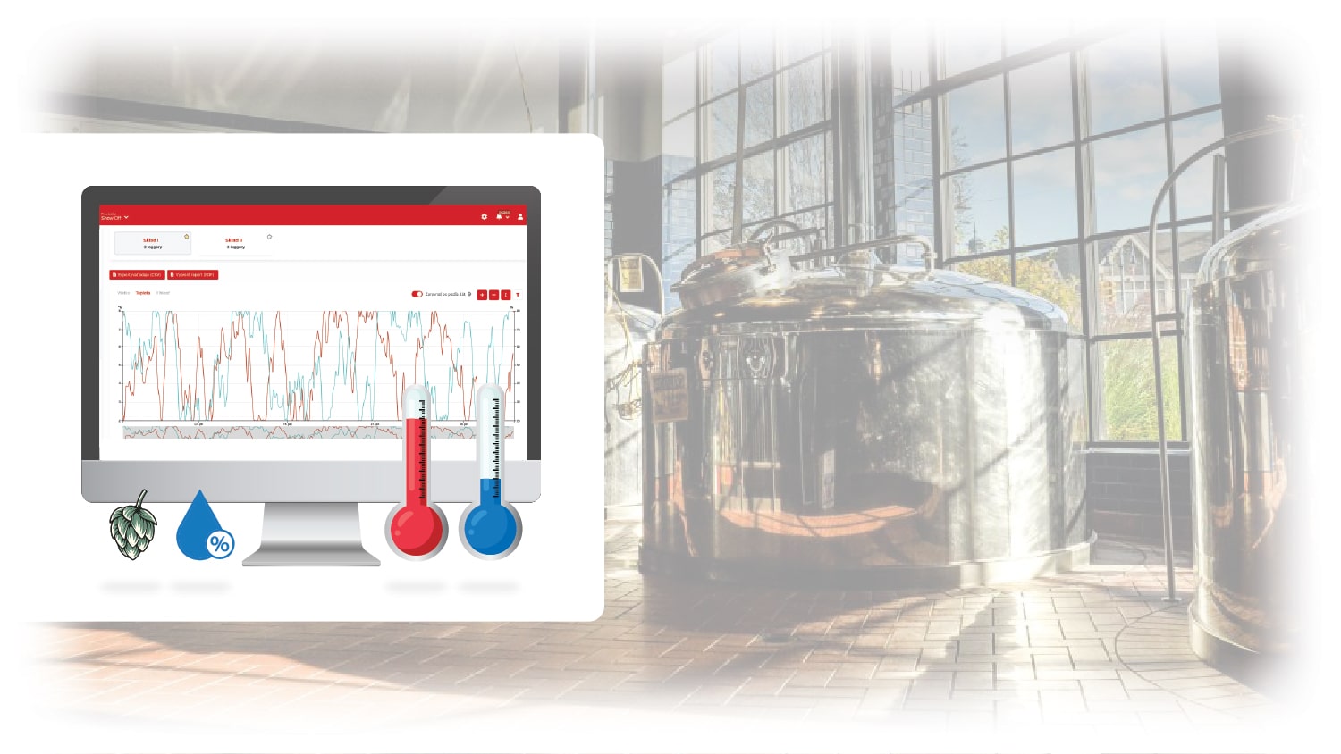 Presné meranie teplôt piva v každej fáze výroby